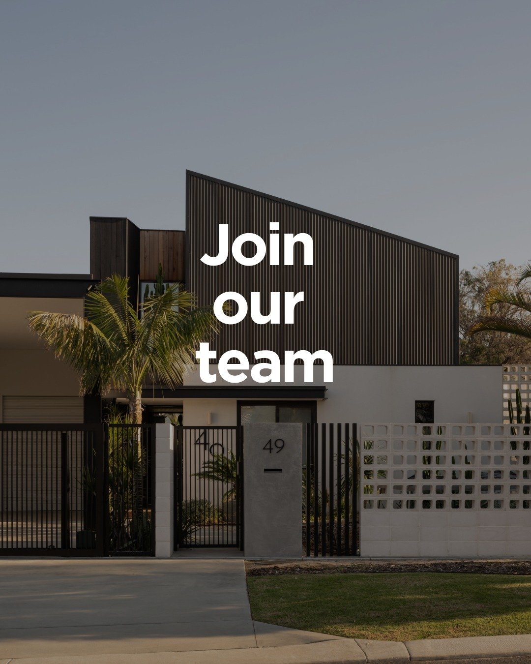 Join our team.⁠
⁠
Our studio grew late last year with the addition of a Senior Architect - Nick, and now we are ready to add another person to our team.⁠
⁠
We are looking for a Graduate of Architecture/Architectural Draftsperson to join our collabora