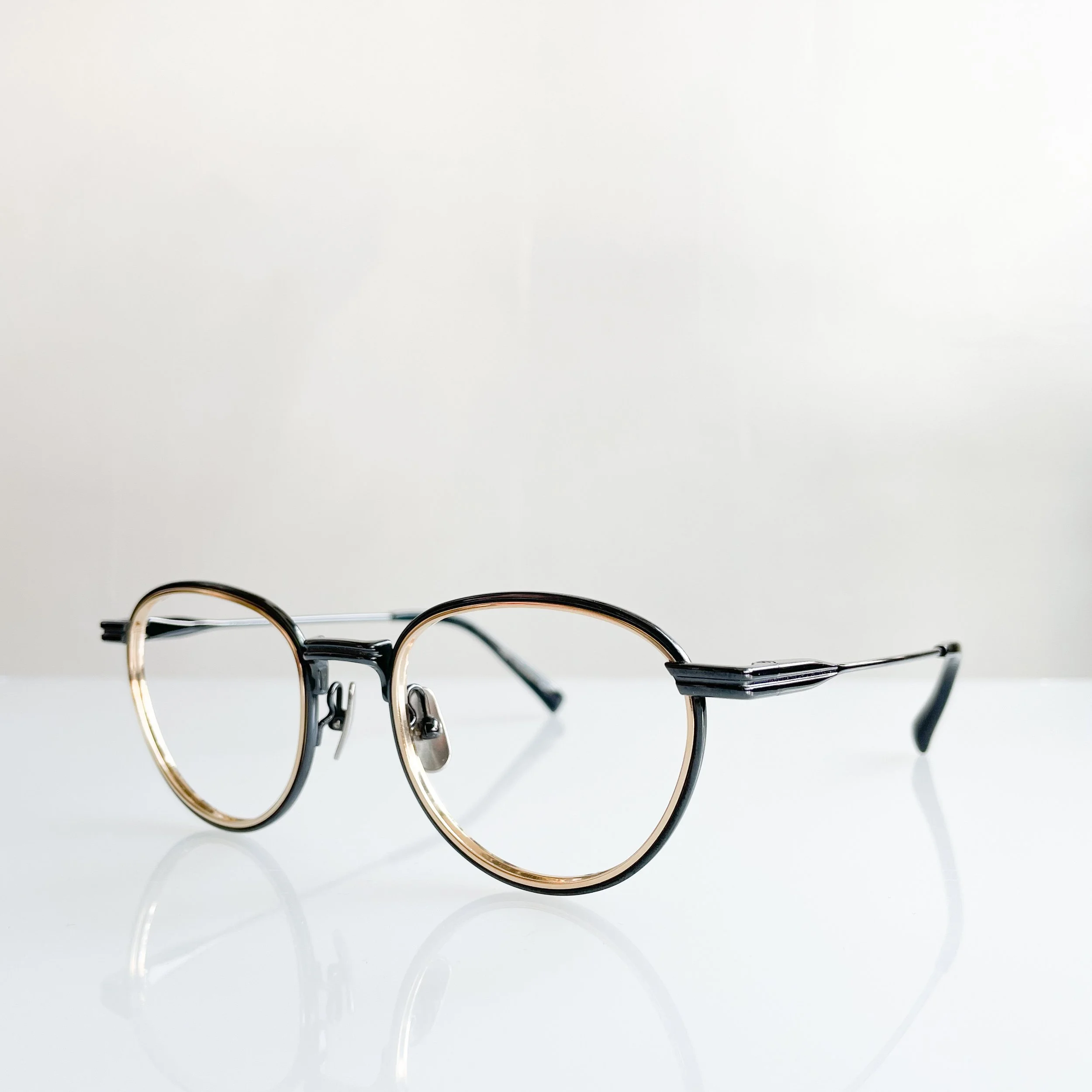 Kaneko Optical "KJ19" Black / Gold — 👓 Lab Rabbit Optics Chicago