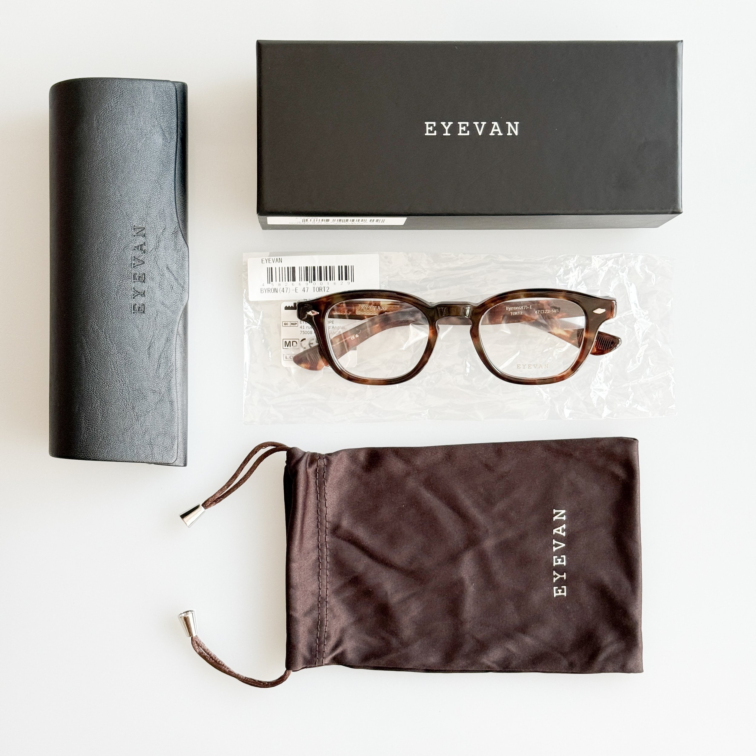 Eyevan 7285  - "Byron (47)-E" - Color TORT2 - Tortoise