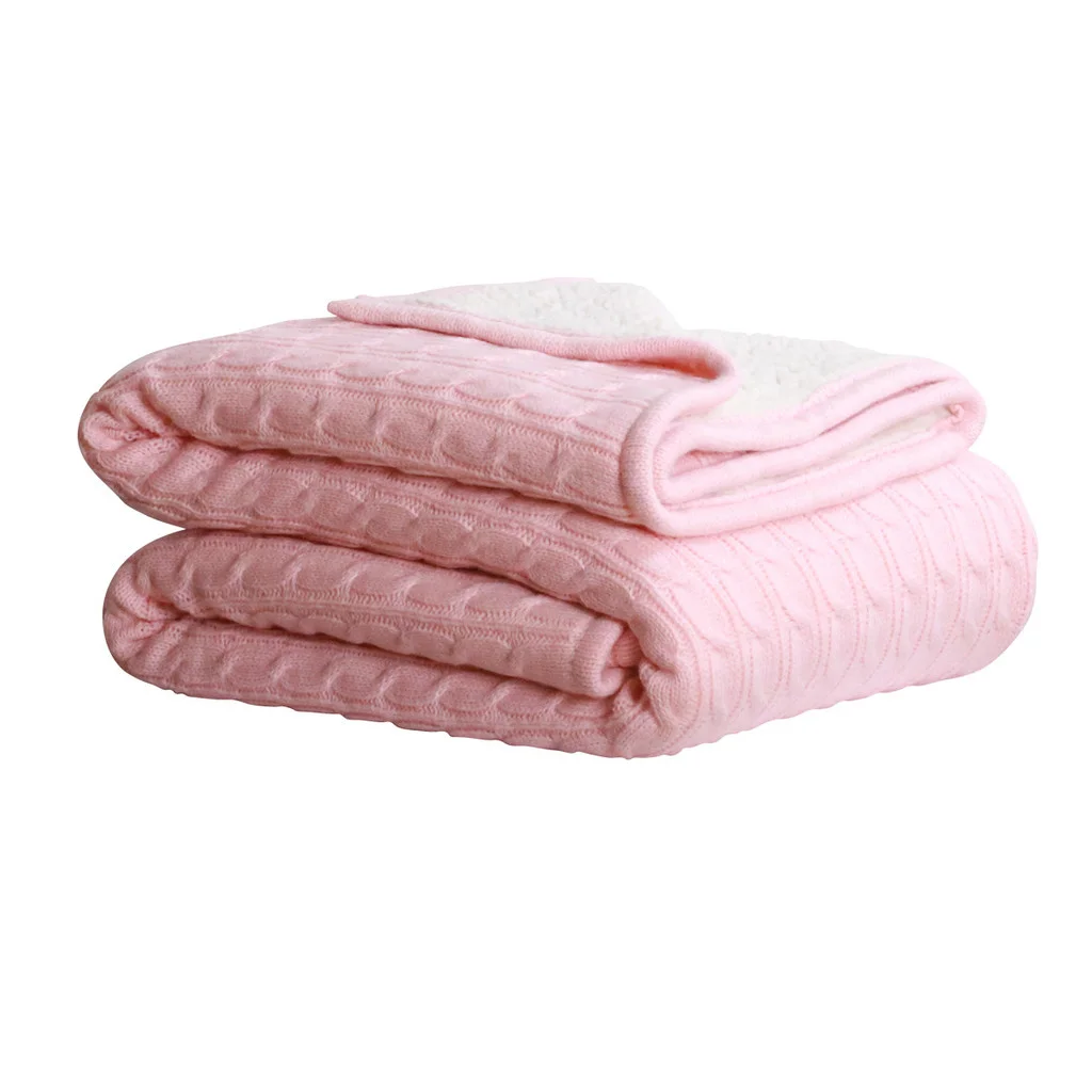 Cable/Sherpa Knit Throw