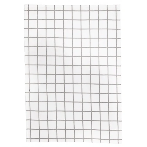 Grey Grid Tea Towel