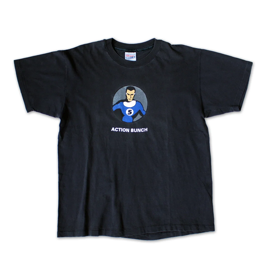 Gimme Five Action Bunch tee, artwork by Sk8thing (90s).