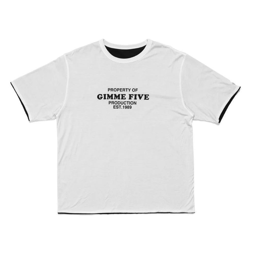 Reversible Tee (White / Navy)