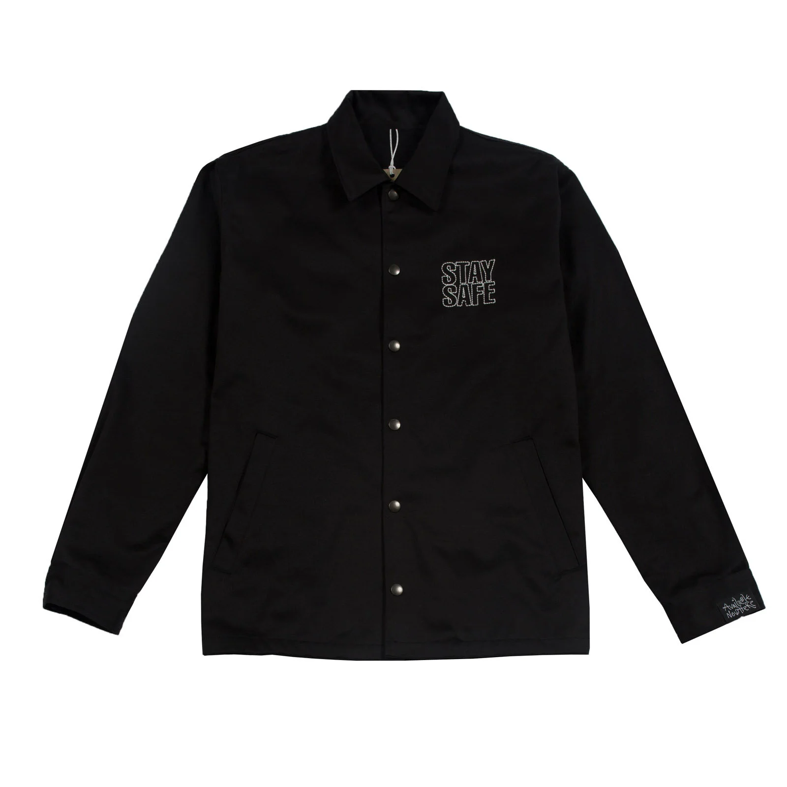 gimme five Available Nowhere - Stay Safe Coach Jacket (Black) Top Sale