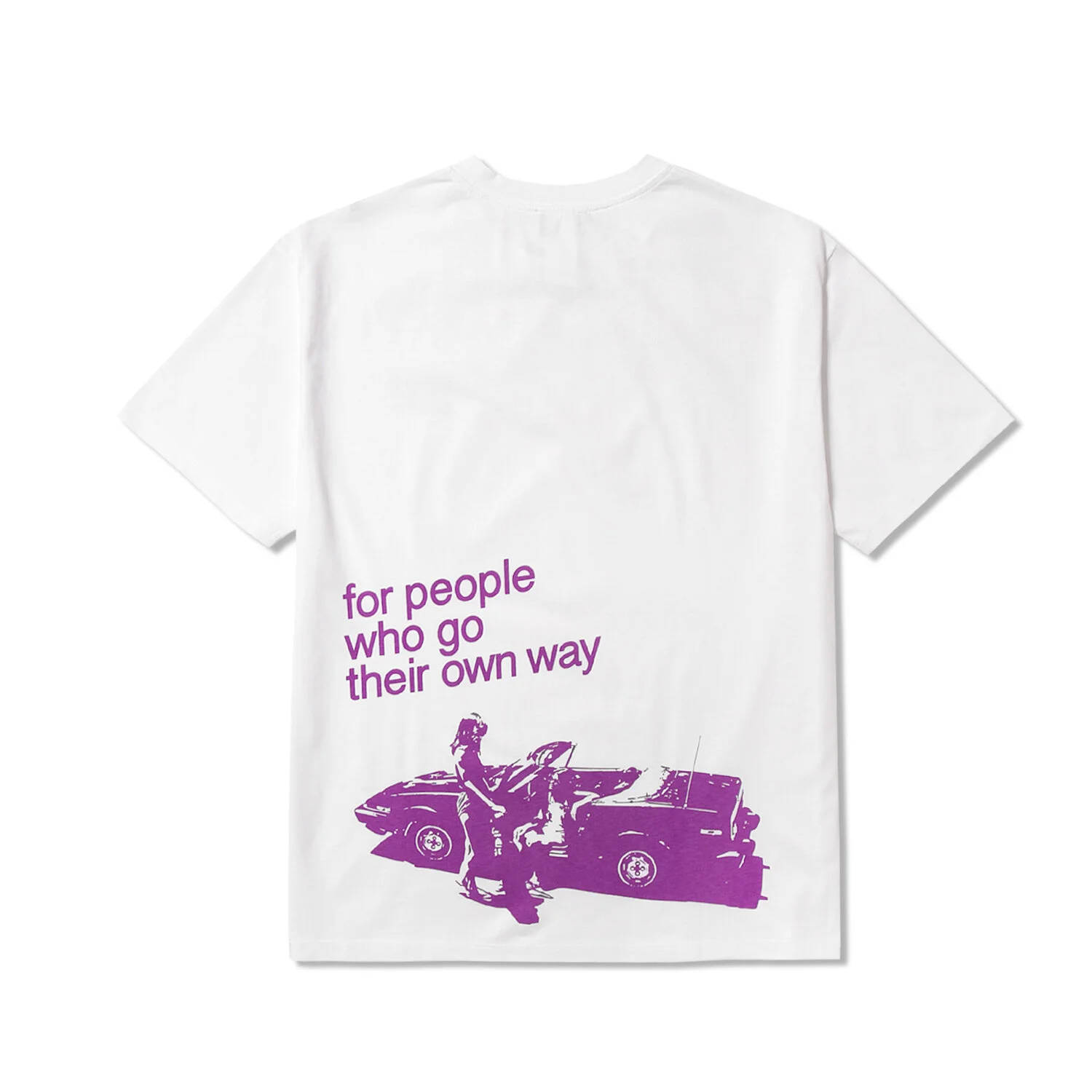 Gimme 5 X A.P.C Vince Tee (White & Purple) — Gimme Five