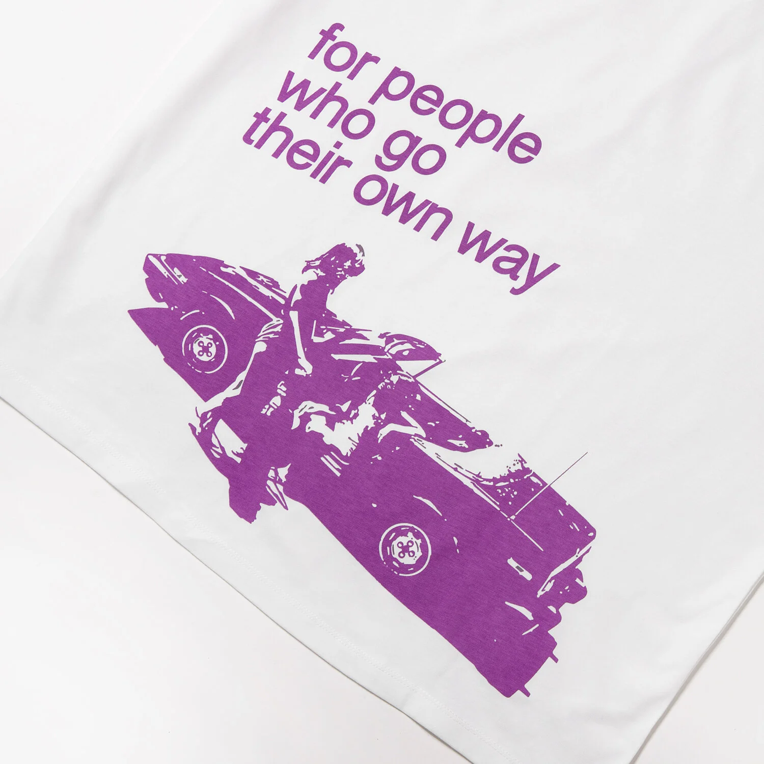 Gimme 5 X A.P.C Vince Tee (White & Purple) — Gimme Five