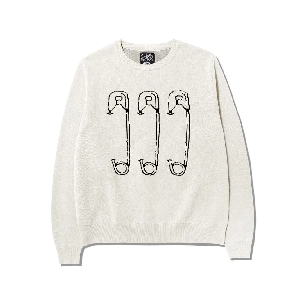 AVAILABLE NOWHERE PIN KNIT (WHITE)