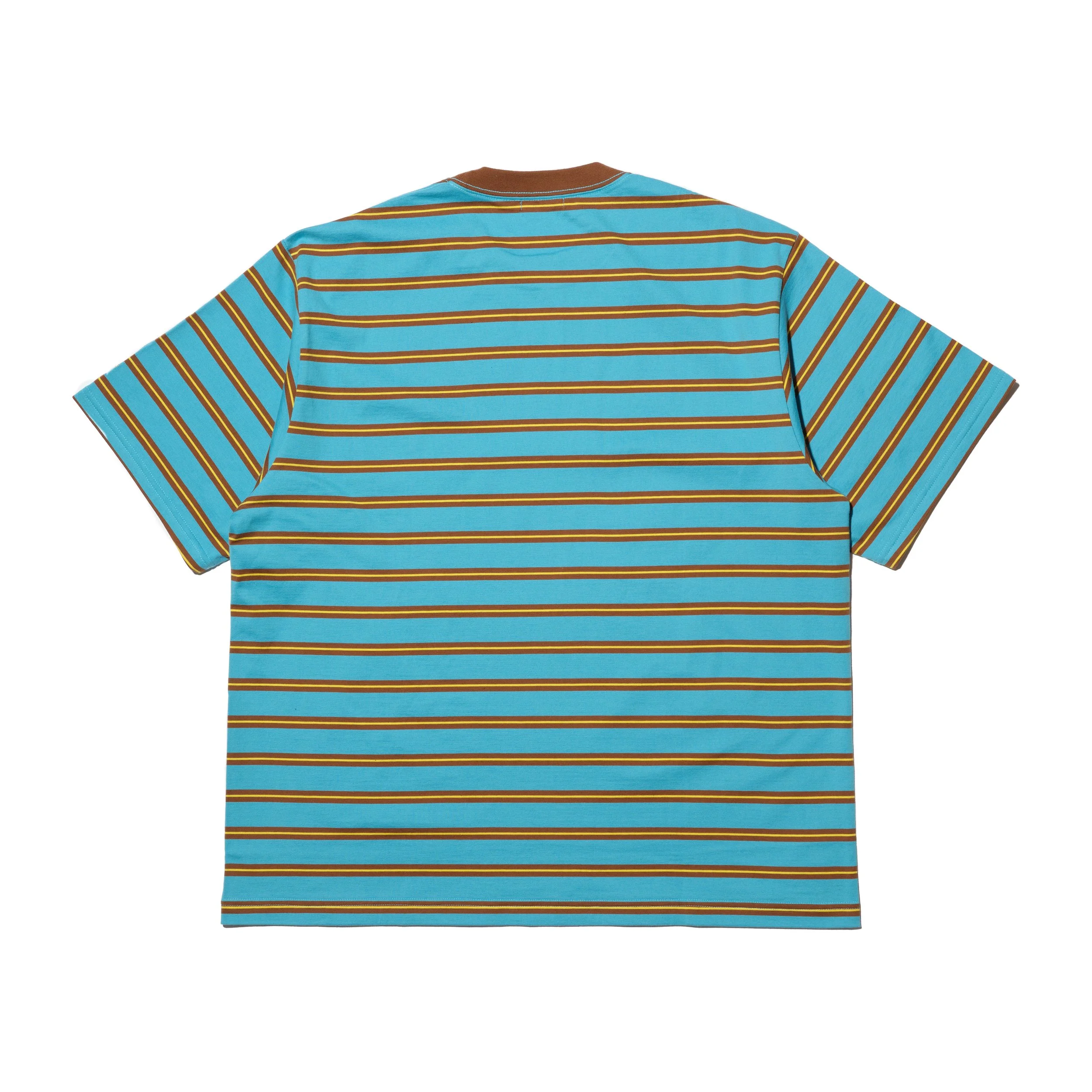 Gimme 5 x Universal Products Border Stripe Tee (Turquoise/Brown  