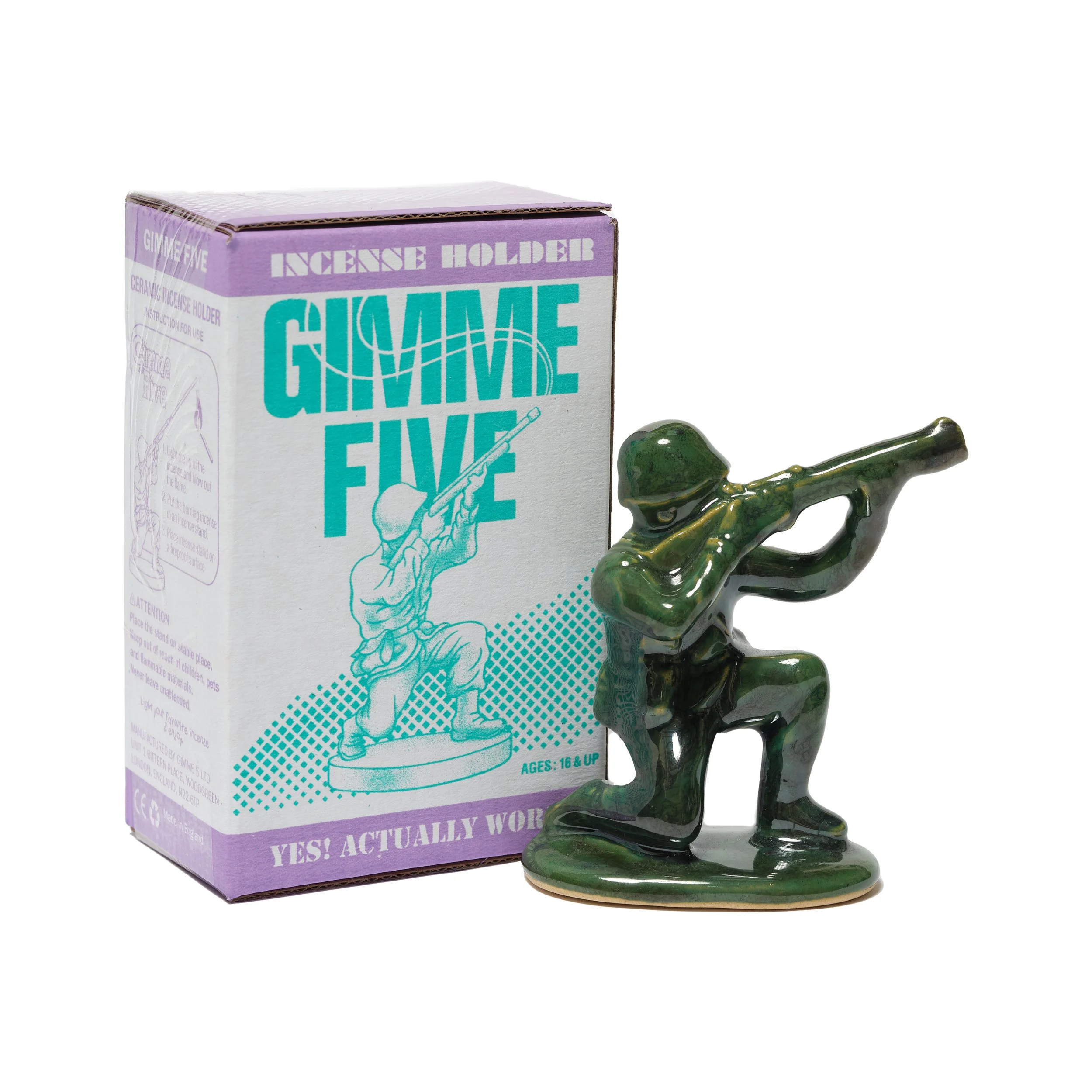 GIMME 5 SOLDIER INCENSE BURNER + KUUMBA INCENSE 