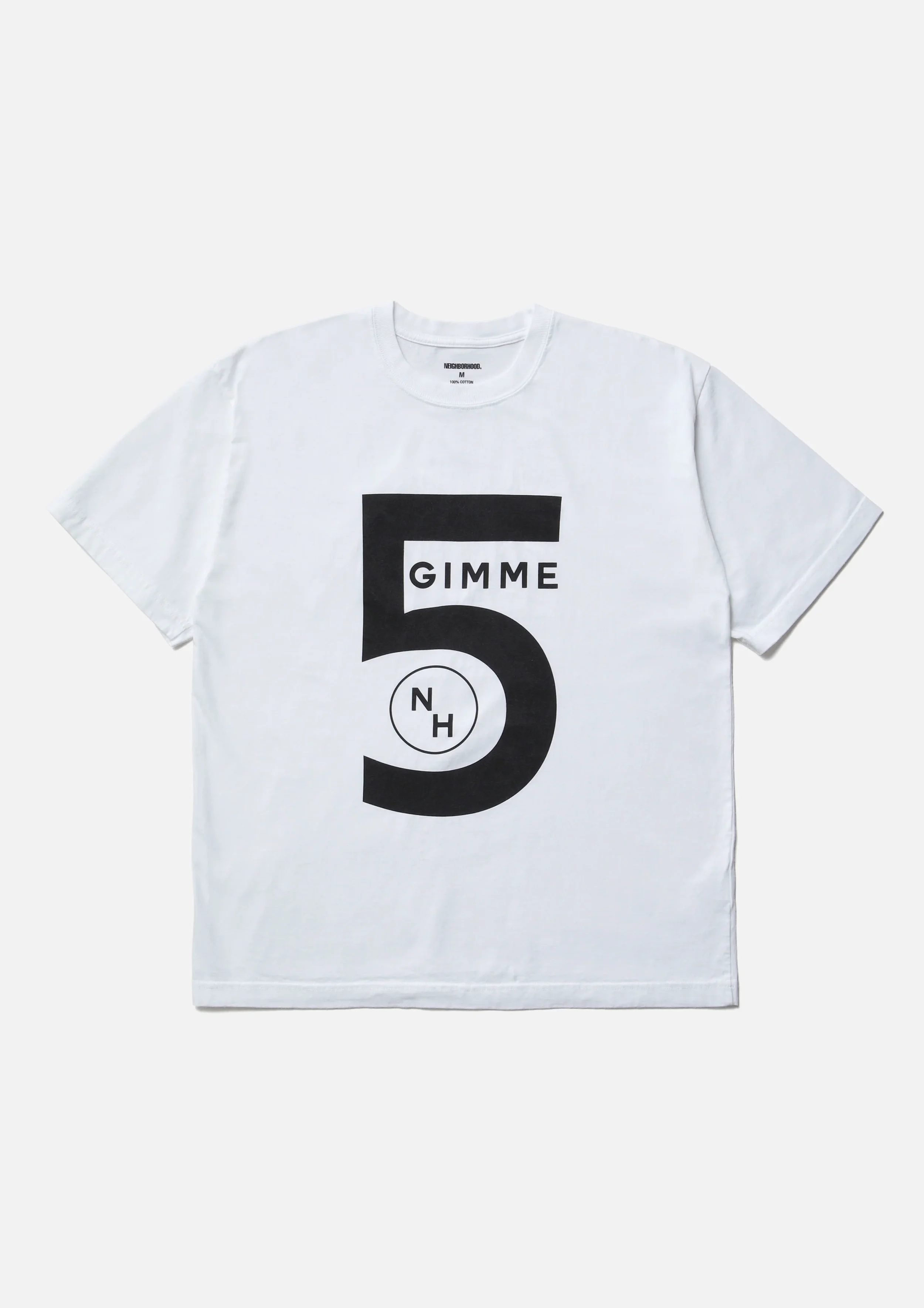NEIGHBORHOOD X GIMME 5 'TEE SS-2' (WHITE)