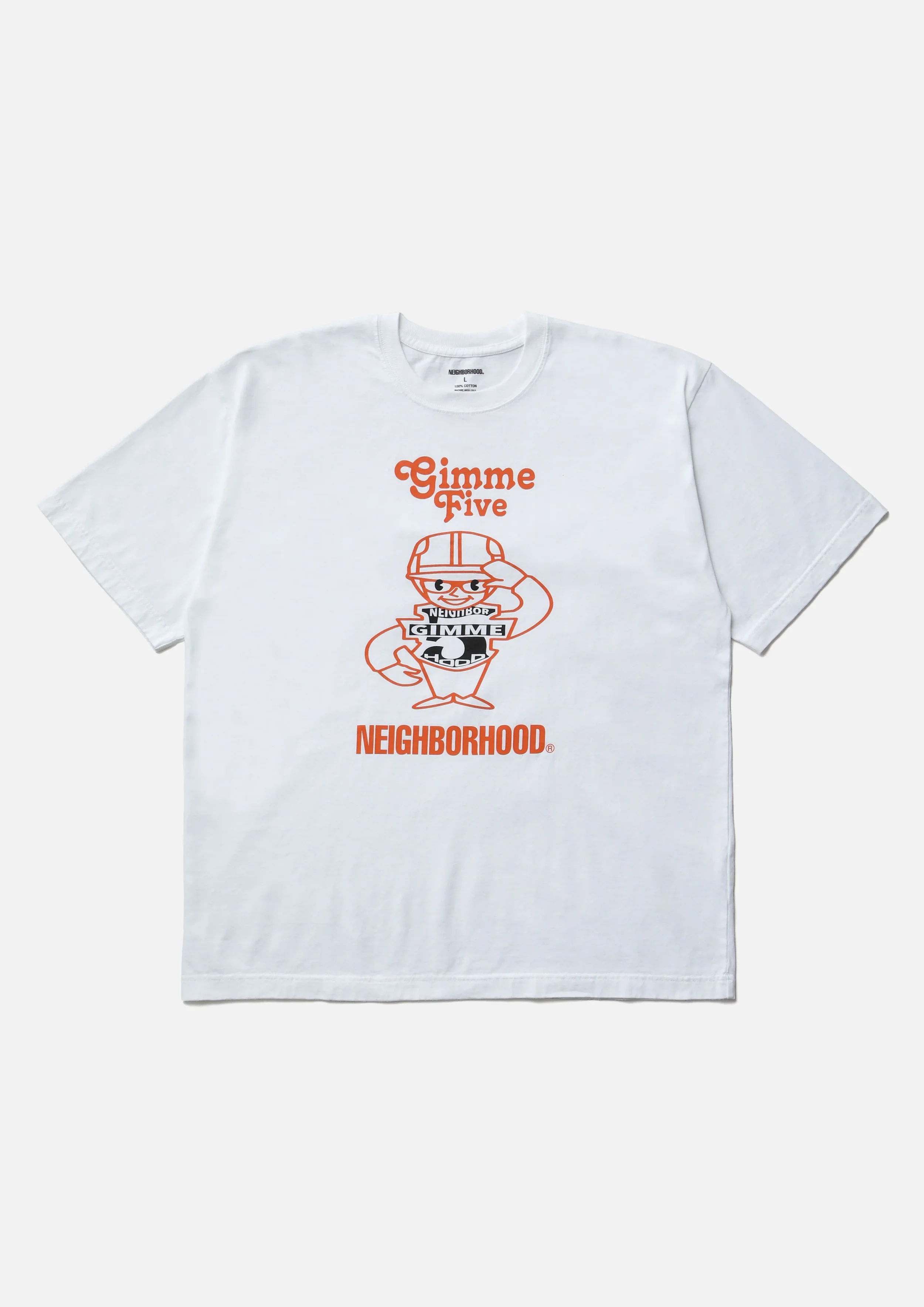 NEIGHBORHOOD X GIMME 5 'TEE SS-1' (WHITE)