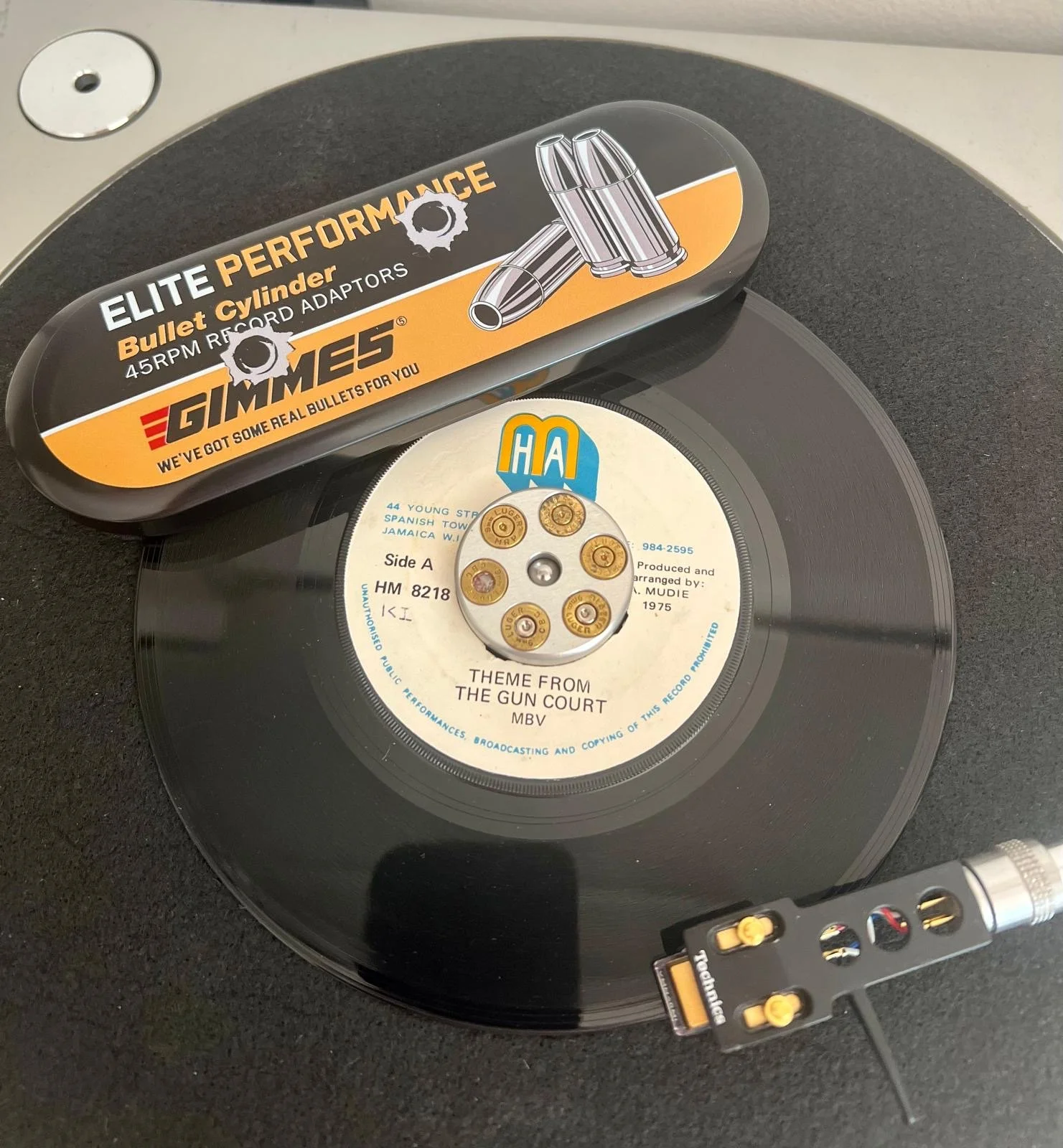 GIMME 5 "BULLET CYLINDER" '45 RECORD ADAPTERS