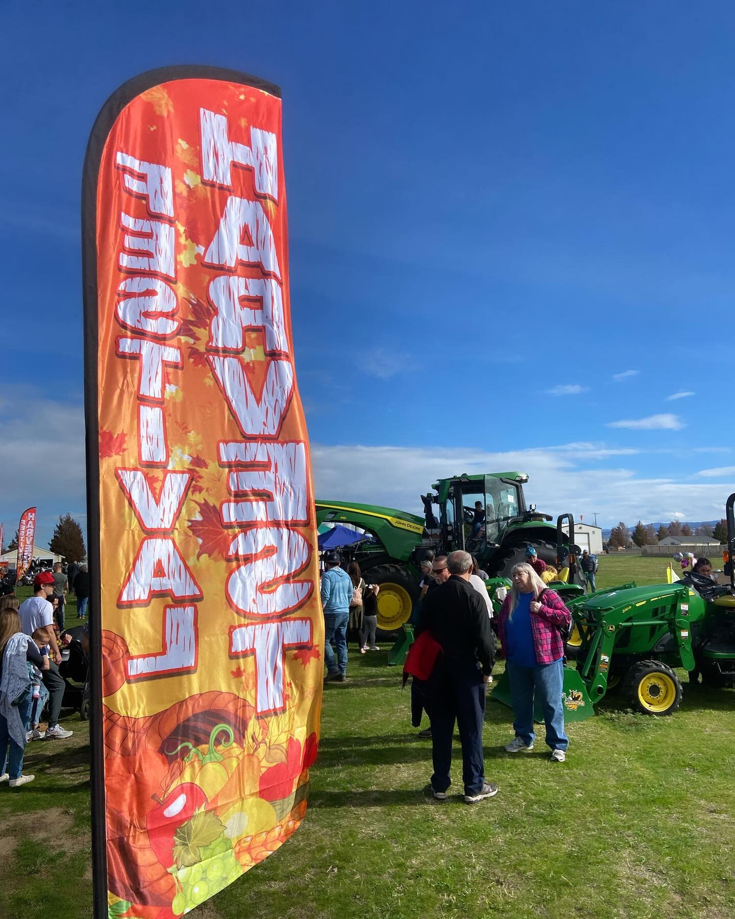 Wanna climb a tractor? The first annual Harvest Festival is going on now right outside @quirkbrewing! Food, pumpkin painting, a barrel maze, face painting, and more!