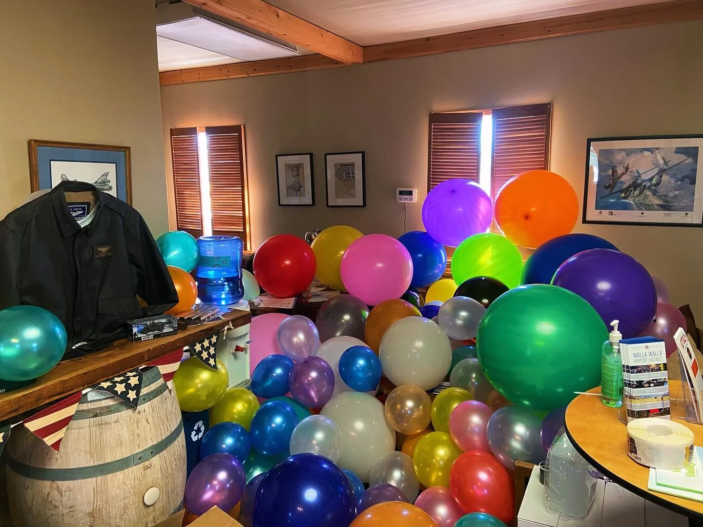 The distillery has been infiltrated in preparation for Bubbles on B tomorrow 1-5pm!