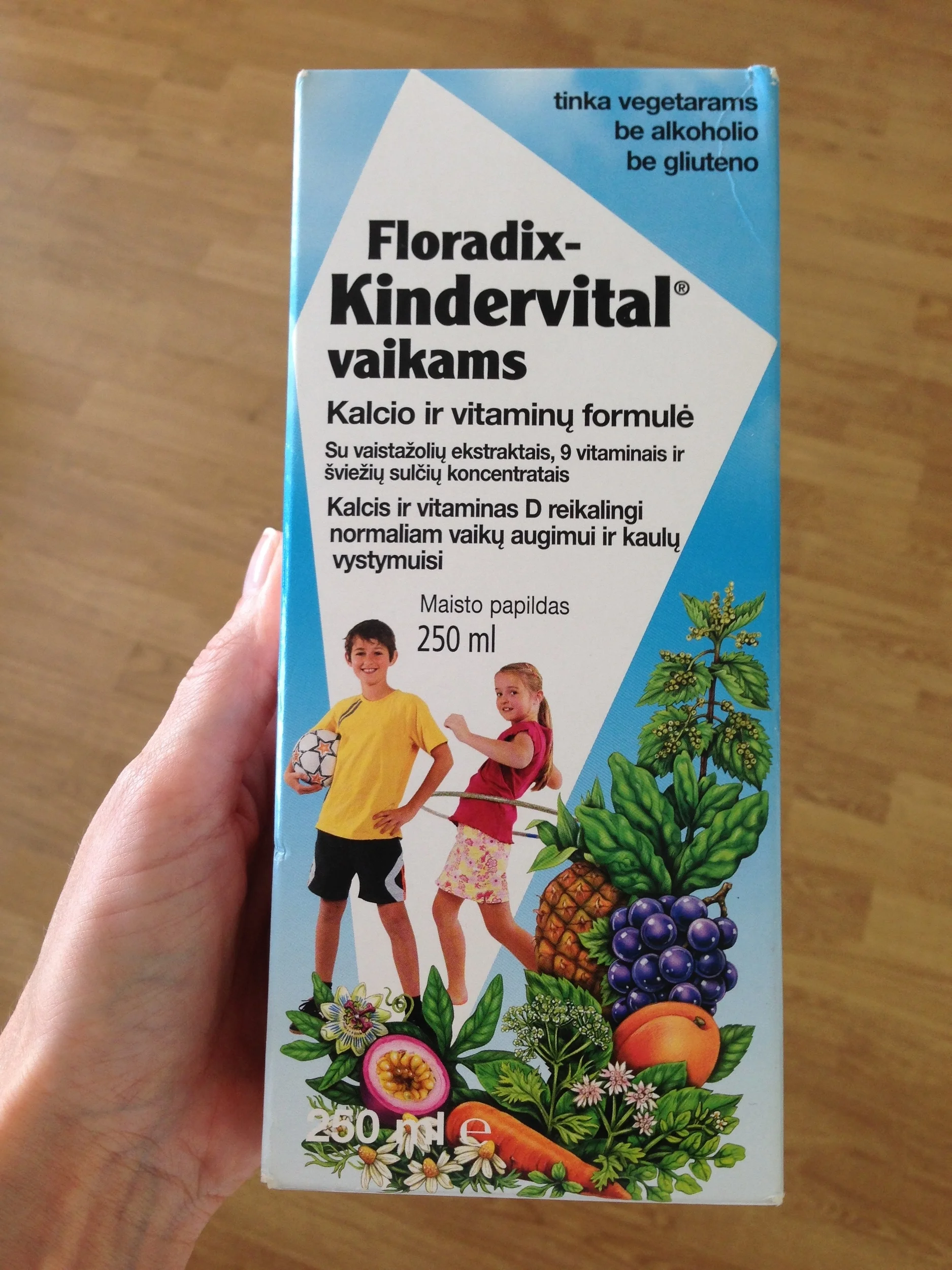 Maisto papildai vaikams be gliuteno