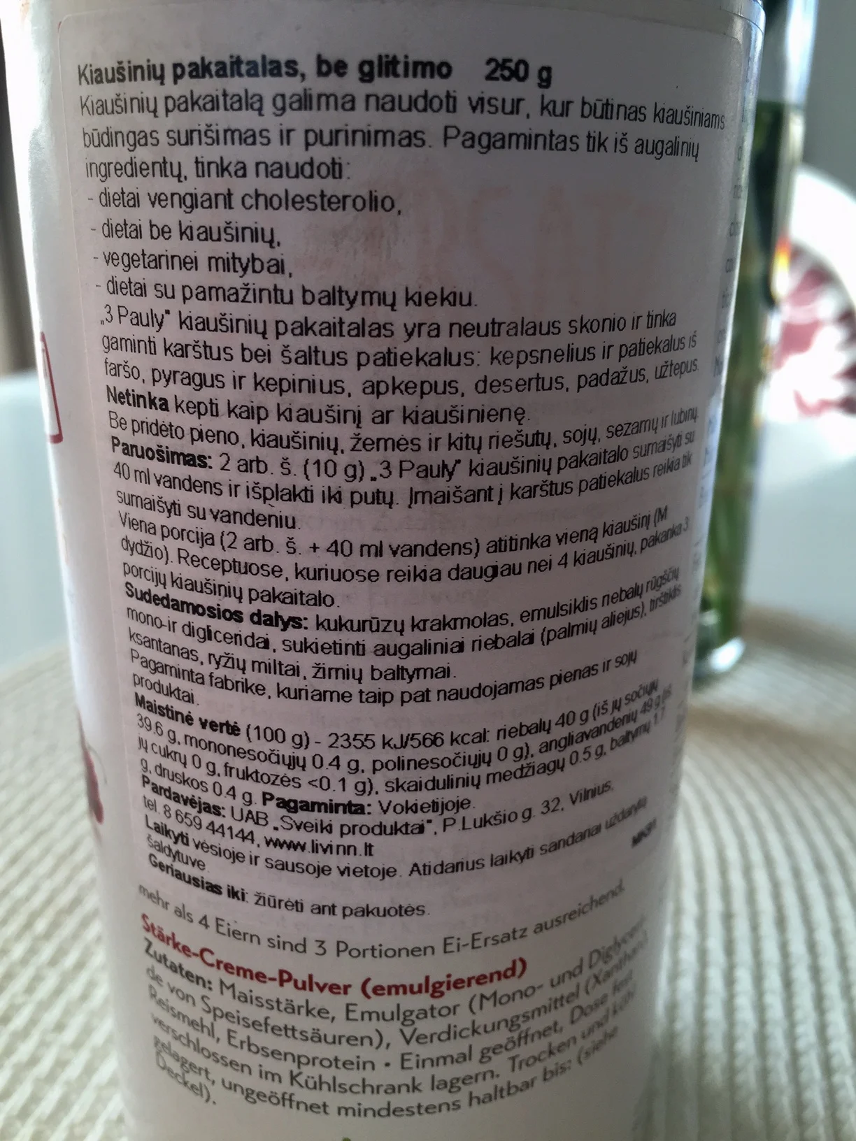 Kiausinio pakaitalas livinn.jpg