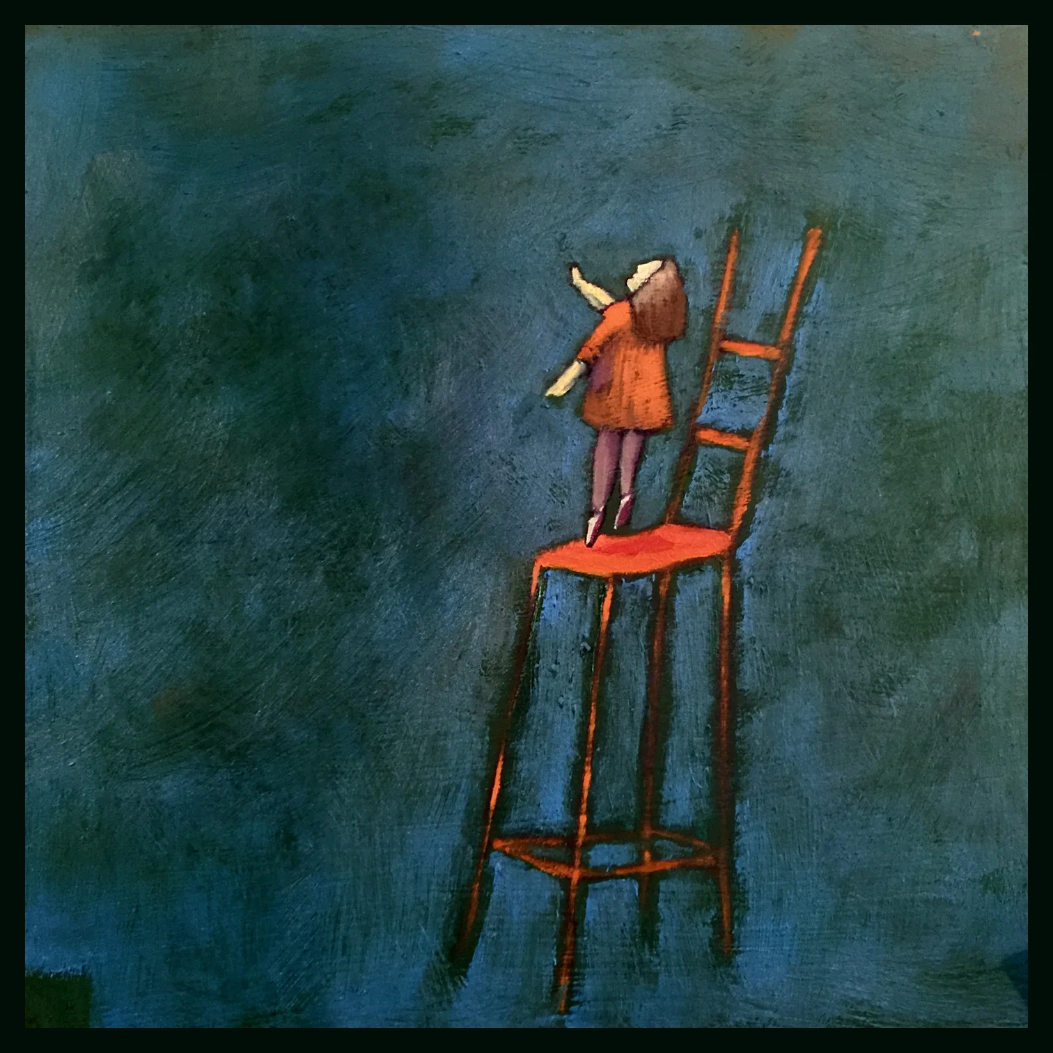 REACHING  original is SOLD OUT  Prints are AVAILABLE