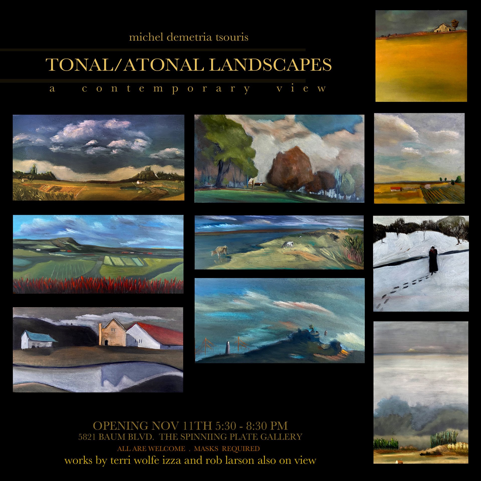 The Tonal Landscape Series  Mixed Set of Ten Greeting Cards