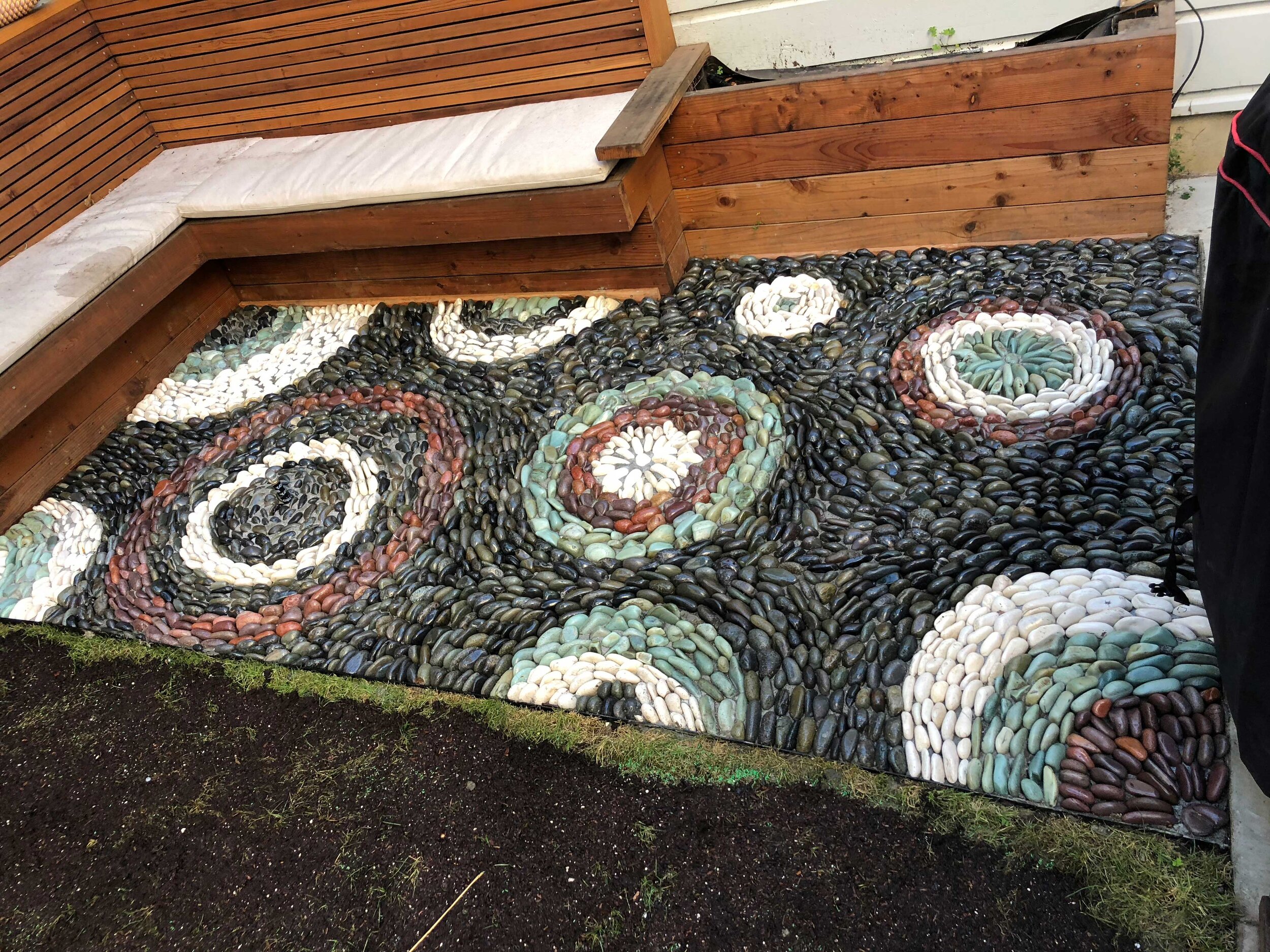 Francisco's Gardening and Maintenance -Mosaic Inspired Pebble Paving - Gardeners in Marin, Landscapers in Marin 10.jpg