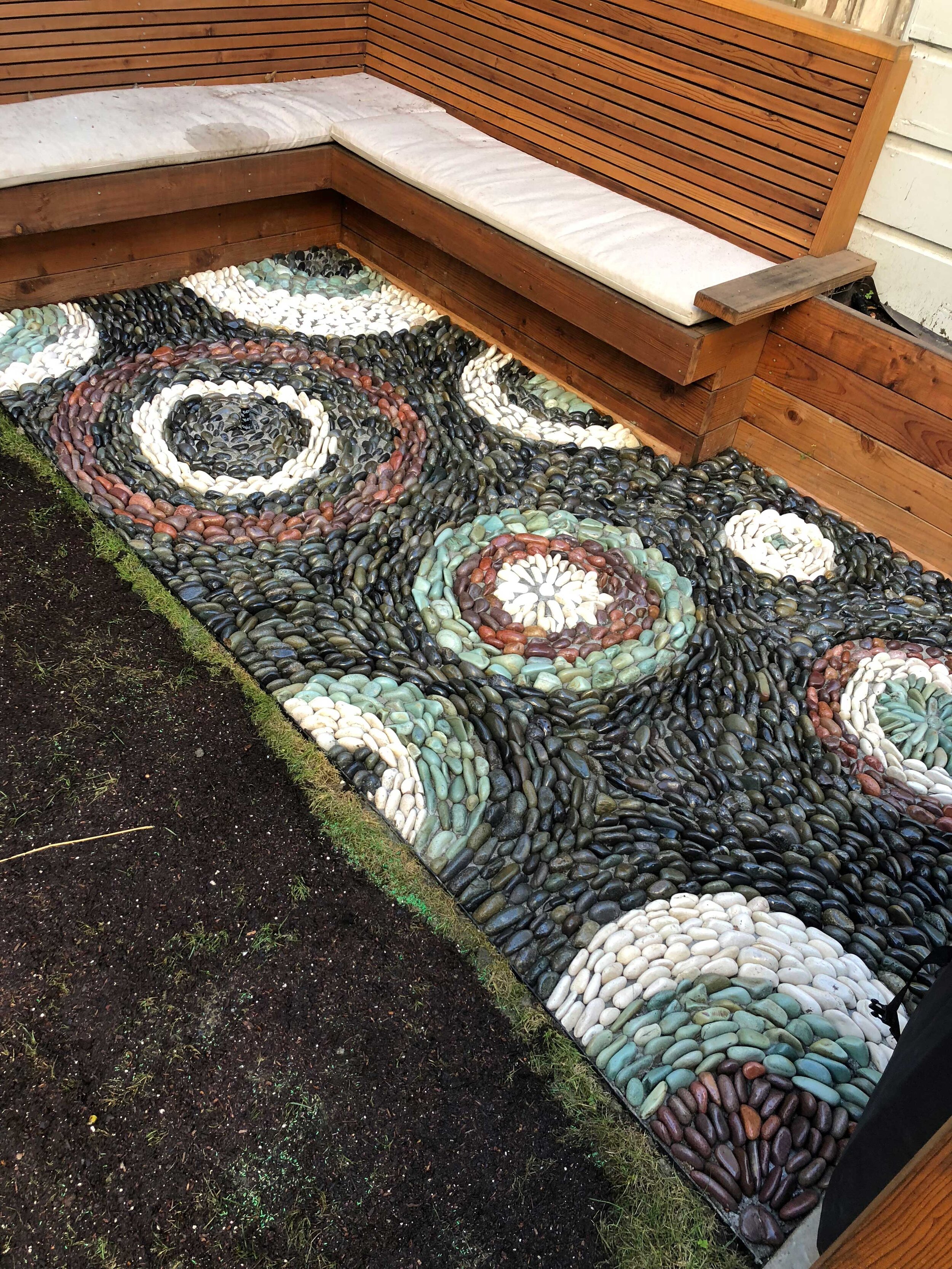 Francisco's Gardening and Maintenance -Mosaic Inspired Pebble Paving - Gardeners in Marin, Landscapers in Marin 12.jpg