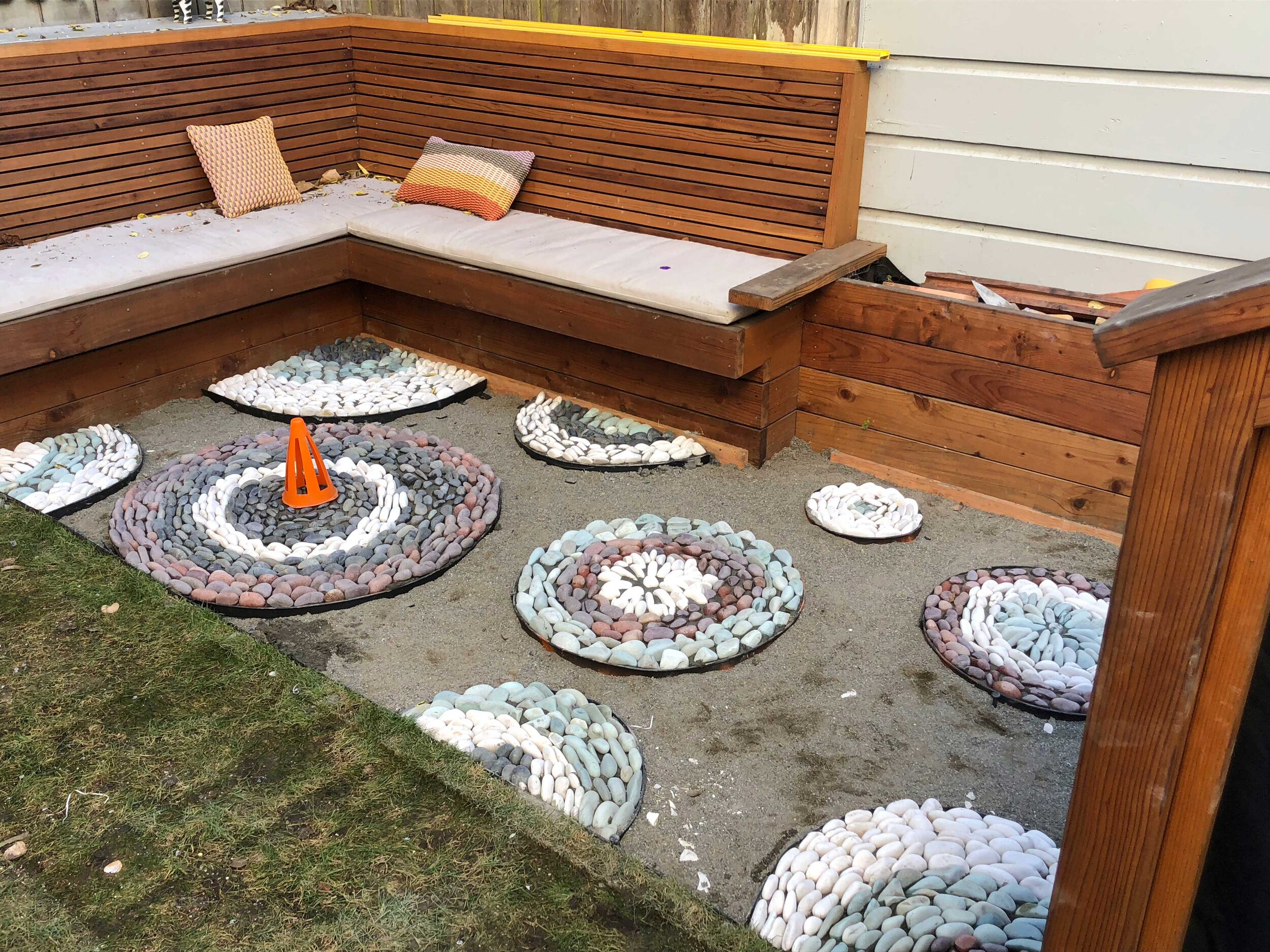 Francisco's Gardening and Maintenance -Mosaic Inspired Pebble Paving - Gardeners in Marin, Landscapers in Marin 5.jpg