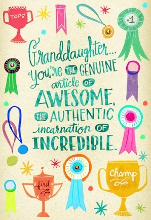  ©Hallmark Licensing, LLC    Inside copy: It's the truth. You make the world a better place with your strength and grace. You inspire. You wow. And you deserve the best birthday ever.     