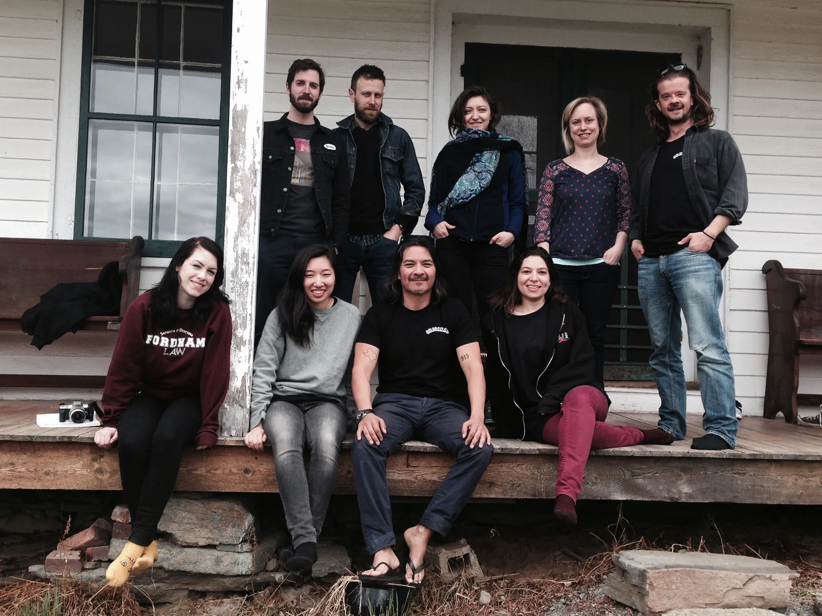 2015 fellows at Denniston Hill Artist Residency retreat.