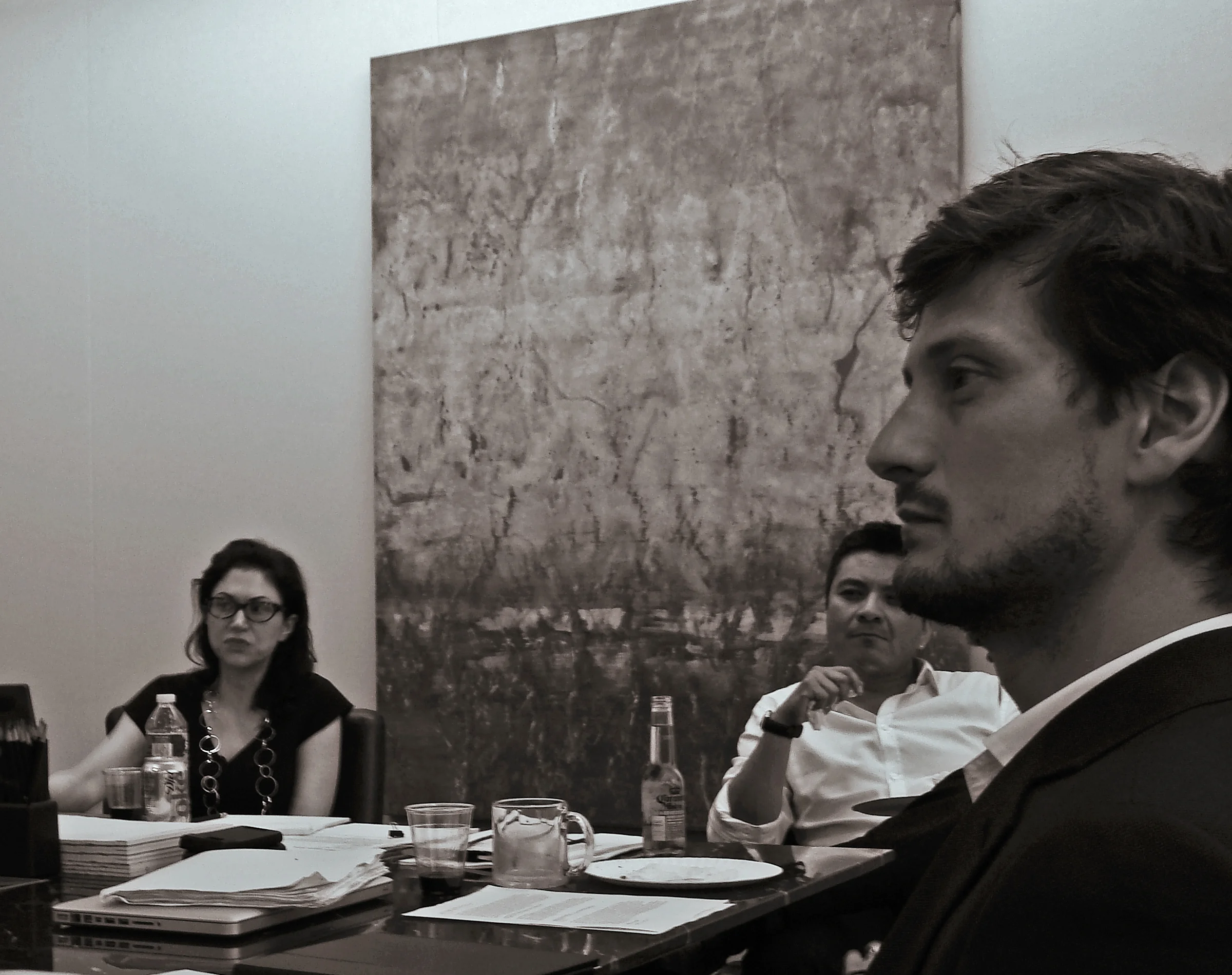 Amy Adler, Professor of law at NYU School of Law, leads seminar on intellectual property and appropriation art.