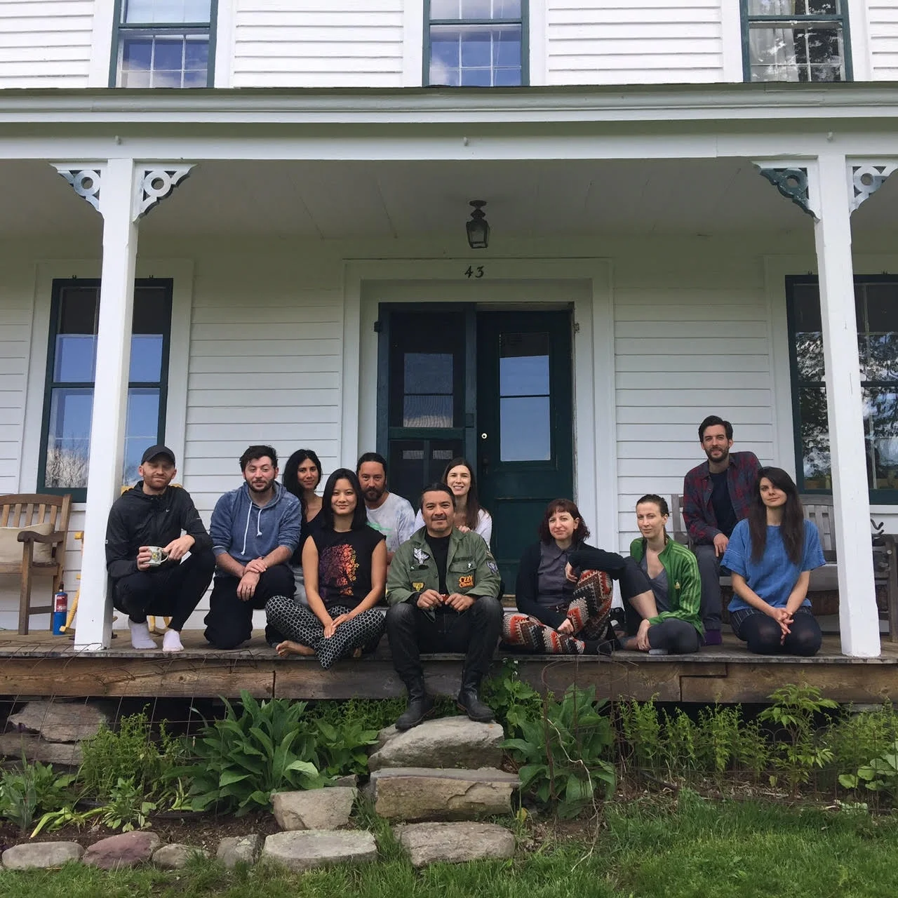 The 2017 Art & Law fellows and friends, during our usual end-of-term retreat at Denniston Hill, NY.