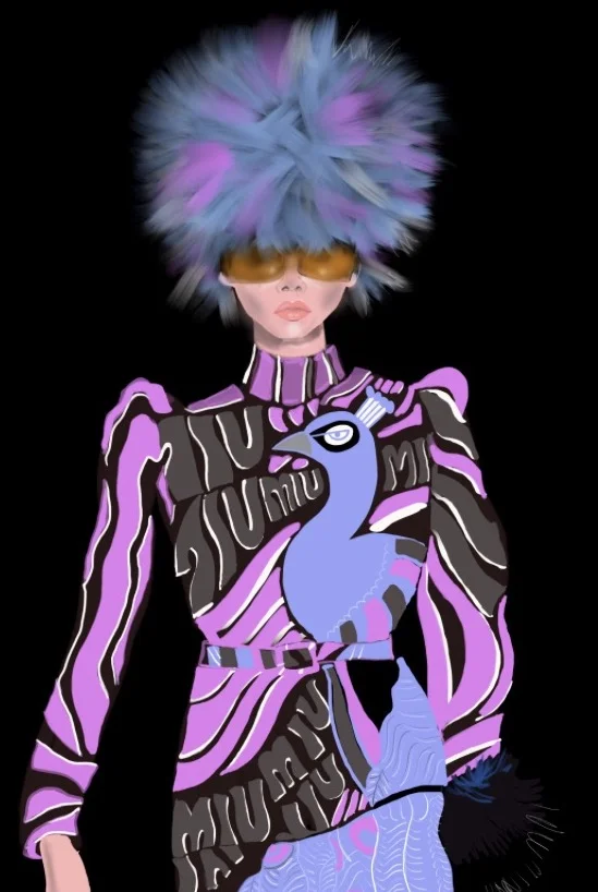 Model in Miu Miu FW17