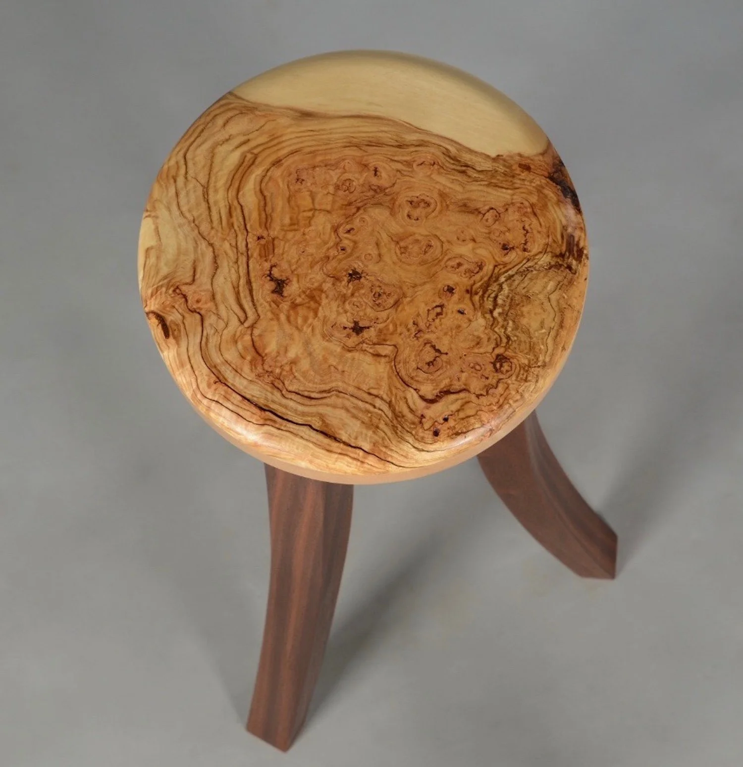 Maple Burl Showcase Table