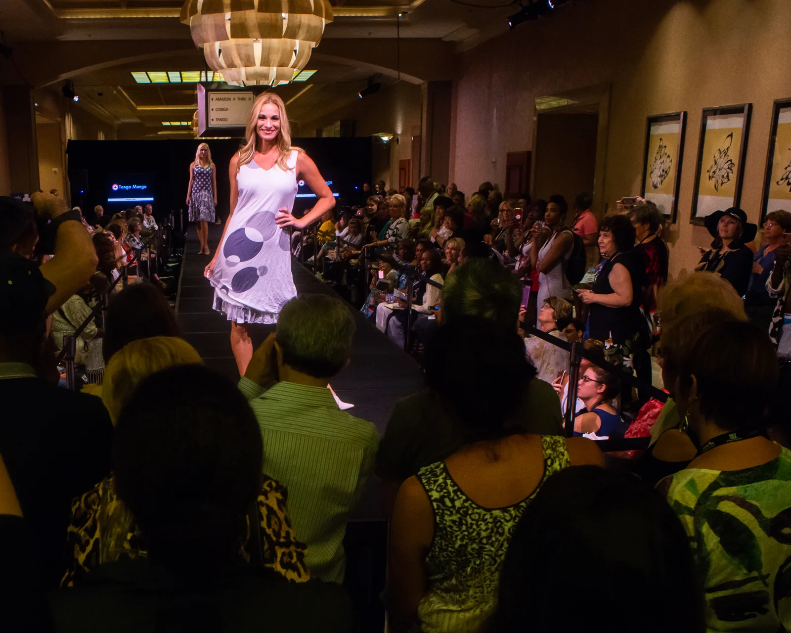 We experienced a cool fashion show at the kick off of WWIN. 