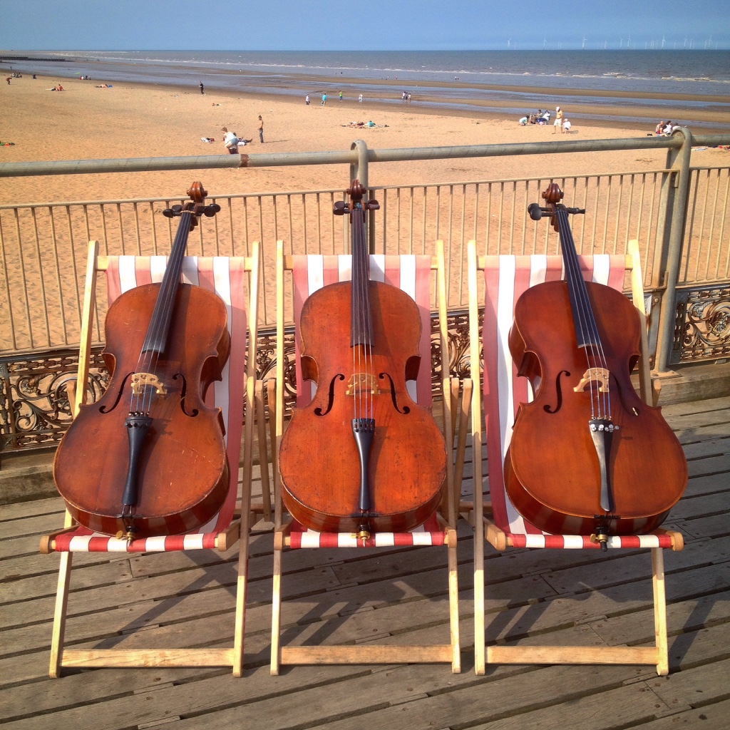 Relaxing on Skegness Pier