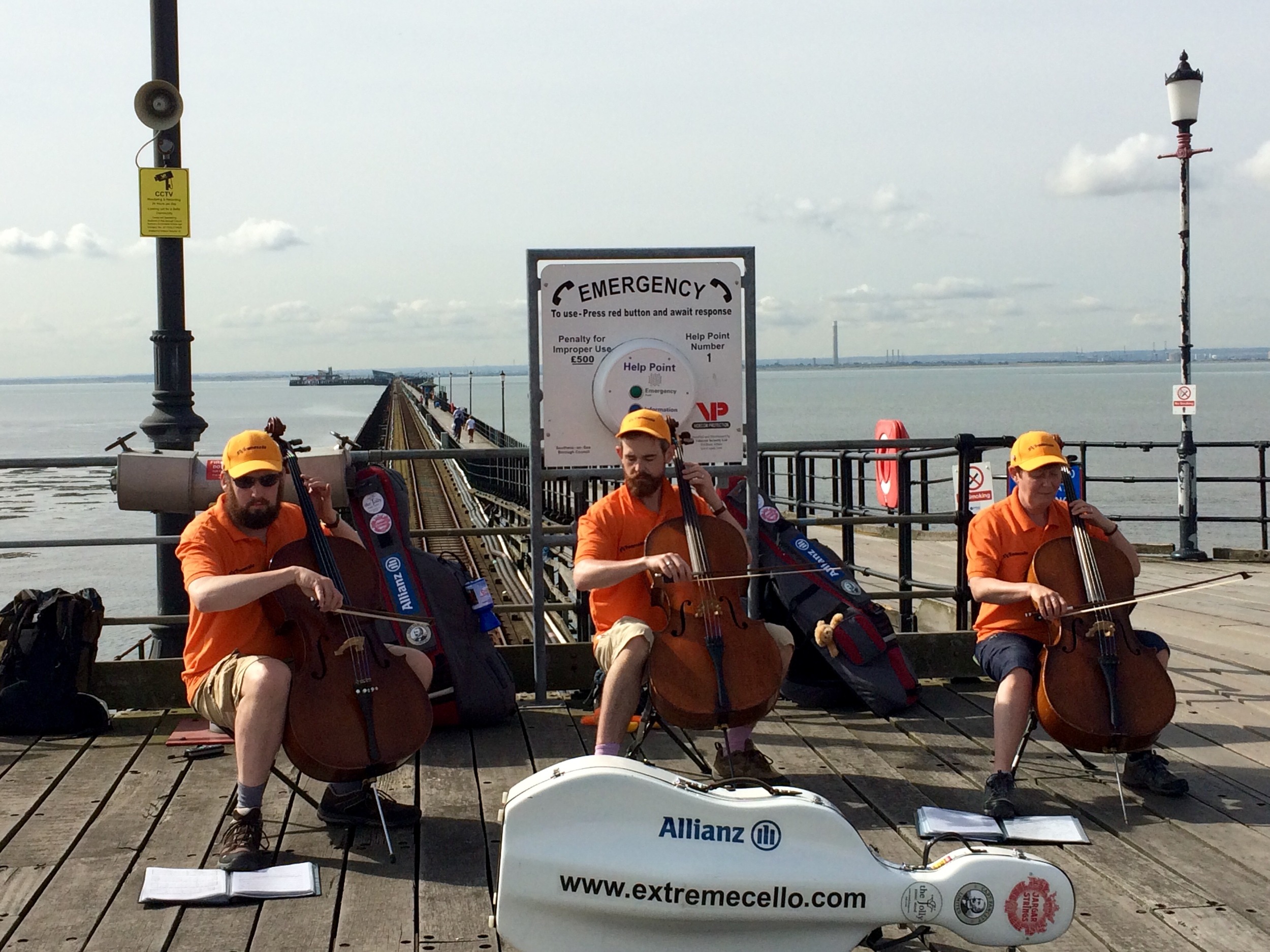 Playing on Southend Pier