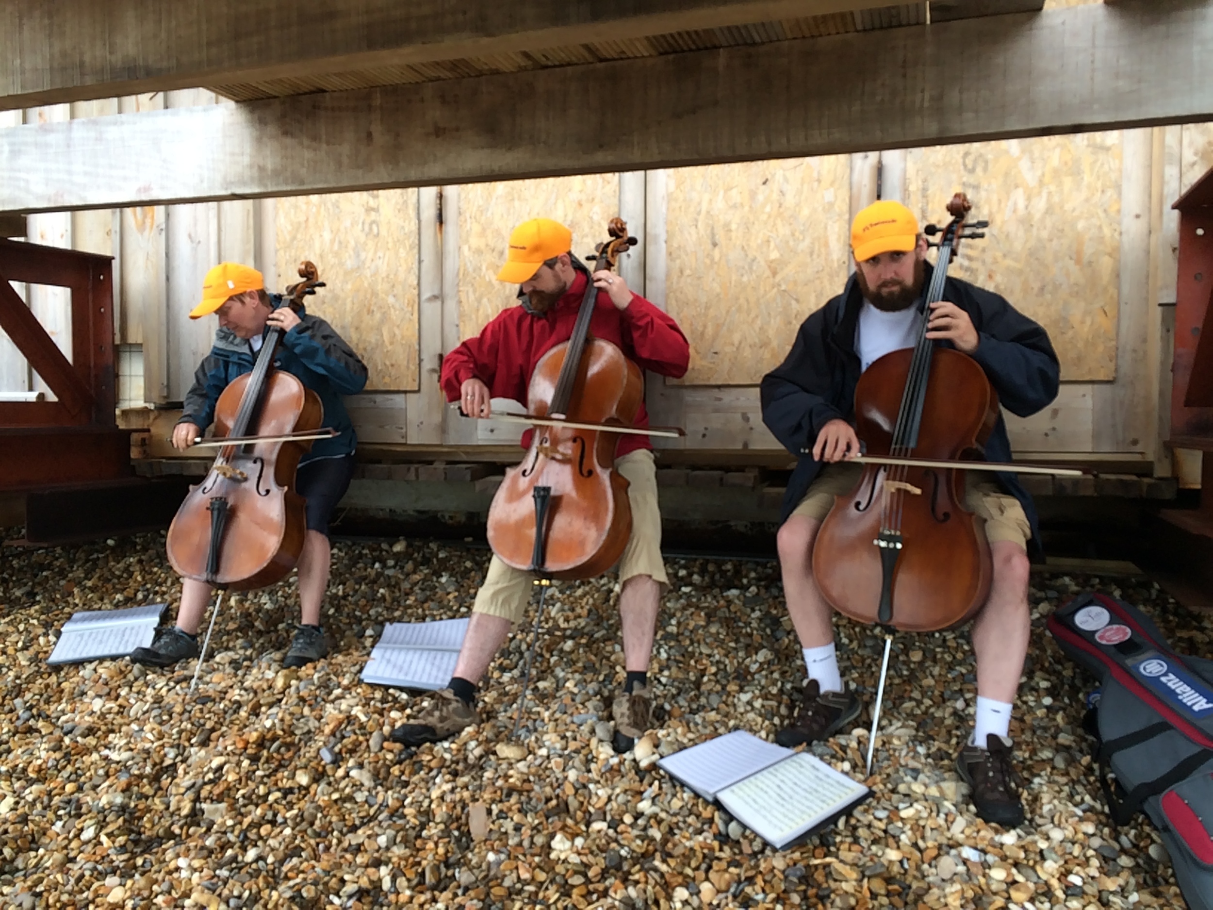 Playing under Totland Bay pier