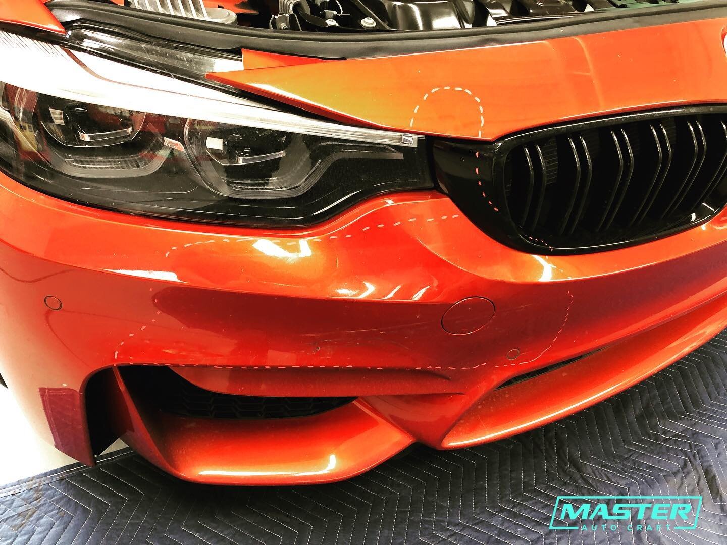BMW M4. First pic preliminary estimate blueprint. Second pic authorized teardown. Hidden damages found. 

#masterautocraft #burlingame #bmw #m4 #collisionrepair #insurance