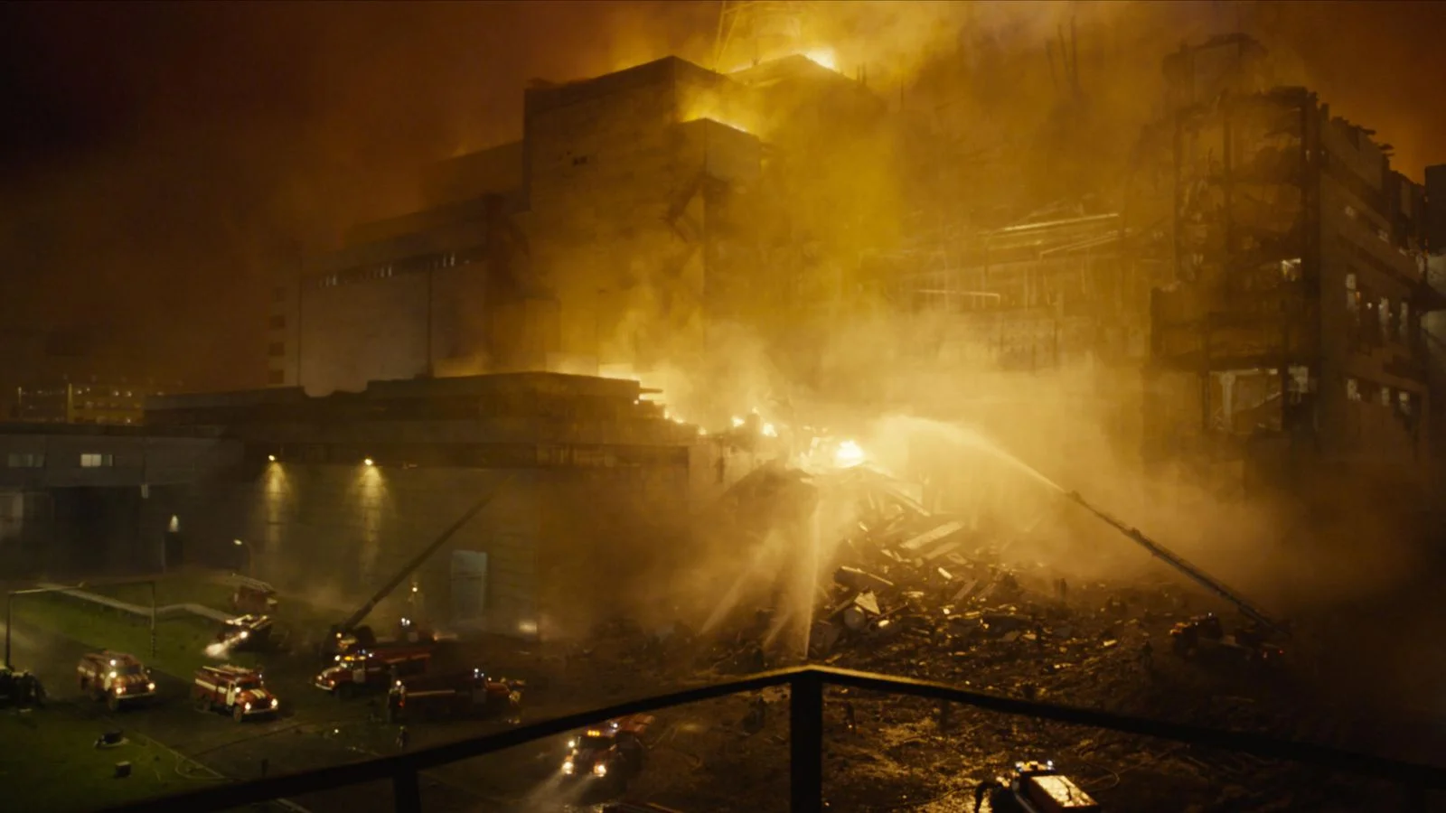 The fire at Chernobyl.