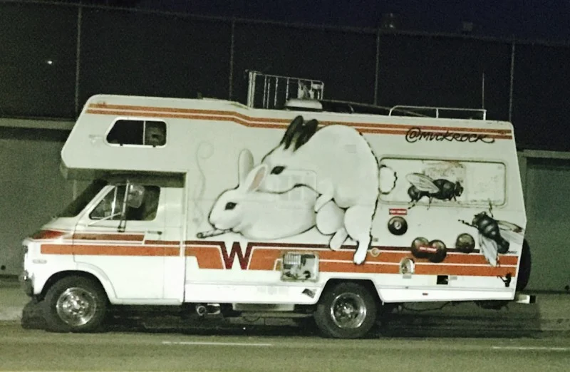 parked along the street in Venice, CA — love this — props to Jules Muck @muckrock amazing muralist in LA.