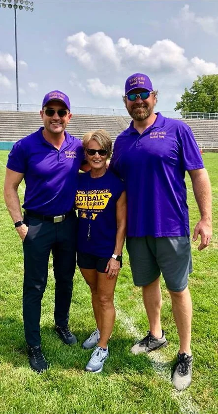 Ron Earl & Dick Horning at the 3rd annual football camp in honor of Beth’s late husband Dennis Wirgowski