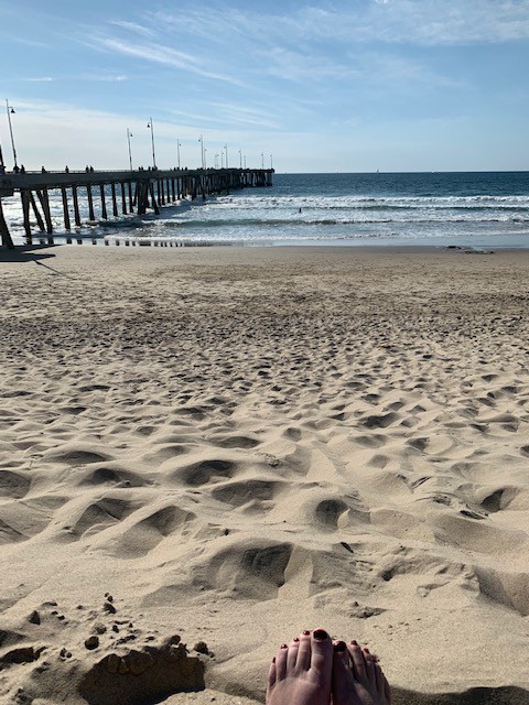 Beach time on the afternoon of 12/31.