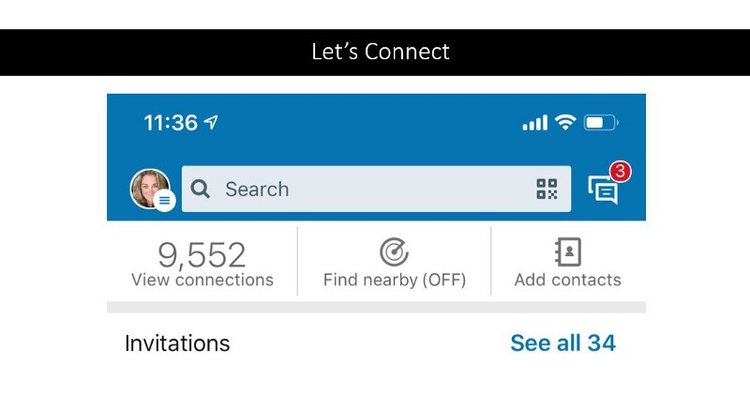 LinkedIN App Find Nearby Feature