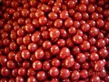 Red Chocolate covered Cranberries...Wedding favors!