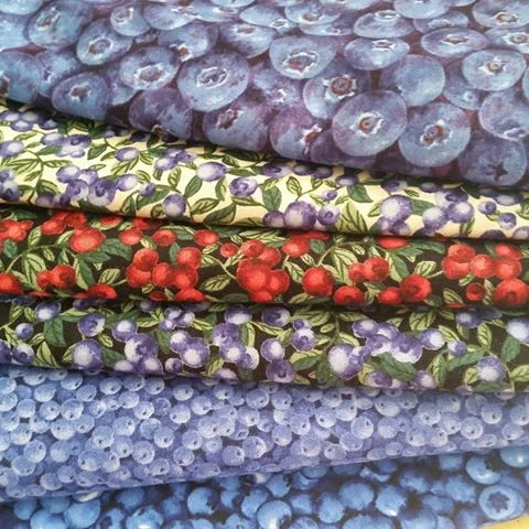 Great picture from a customer and fabric lover.. Blueberries with Cranberry in-between