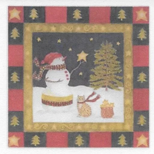 Alice's cottage snowman cocktail napkins maine.jpg