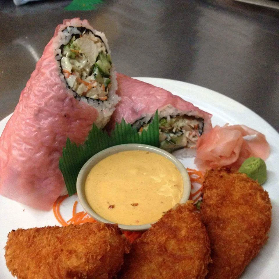 Sushi Burrito with Veggie Crouquettes Special