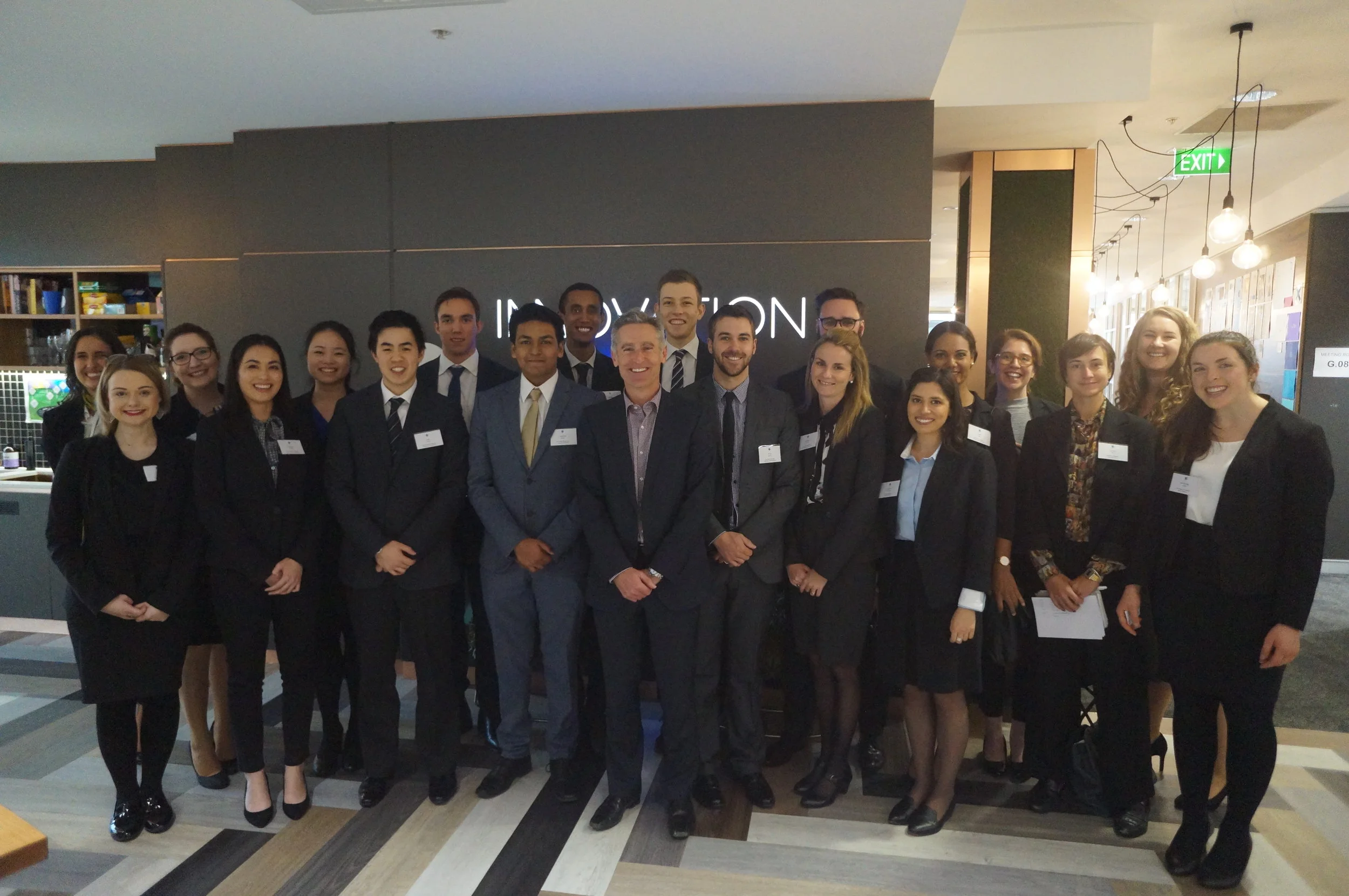 Delegates with Mr. Jeff Roach the Assistant Secretary at InnovationXchange.
