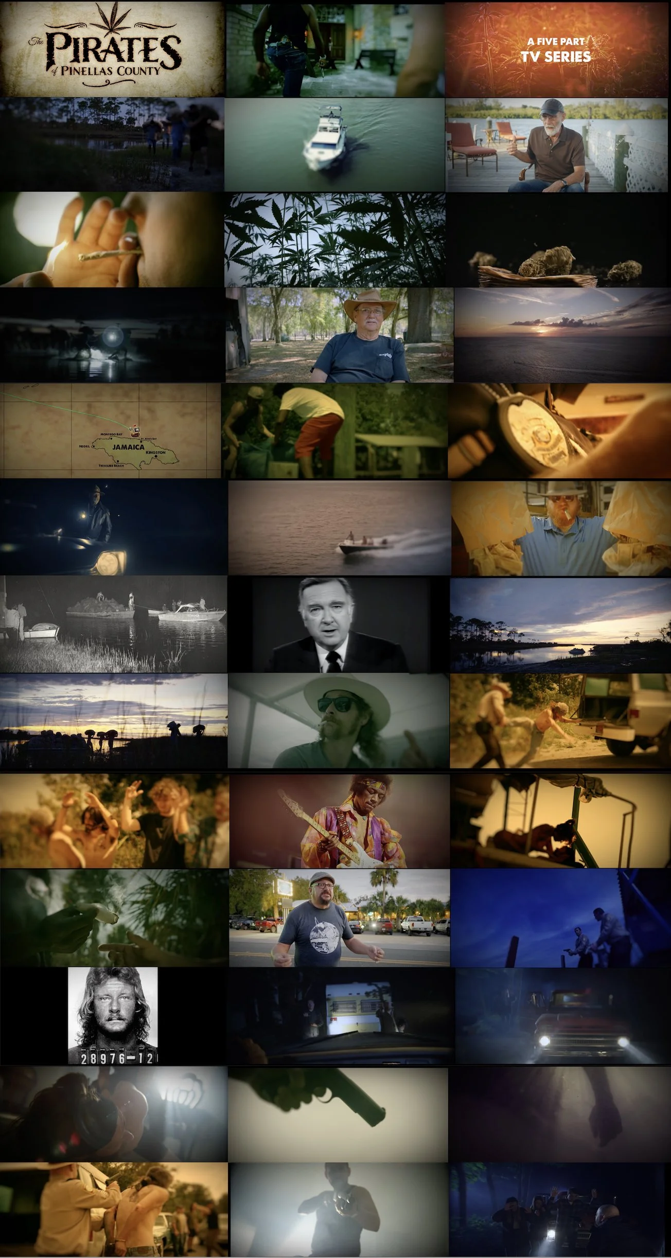 frame grabs from PIRATED OF PINELLAS COUNTY series