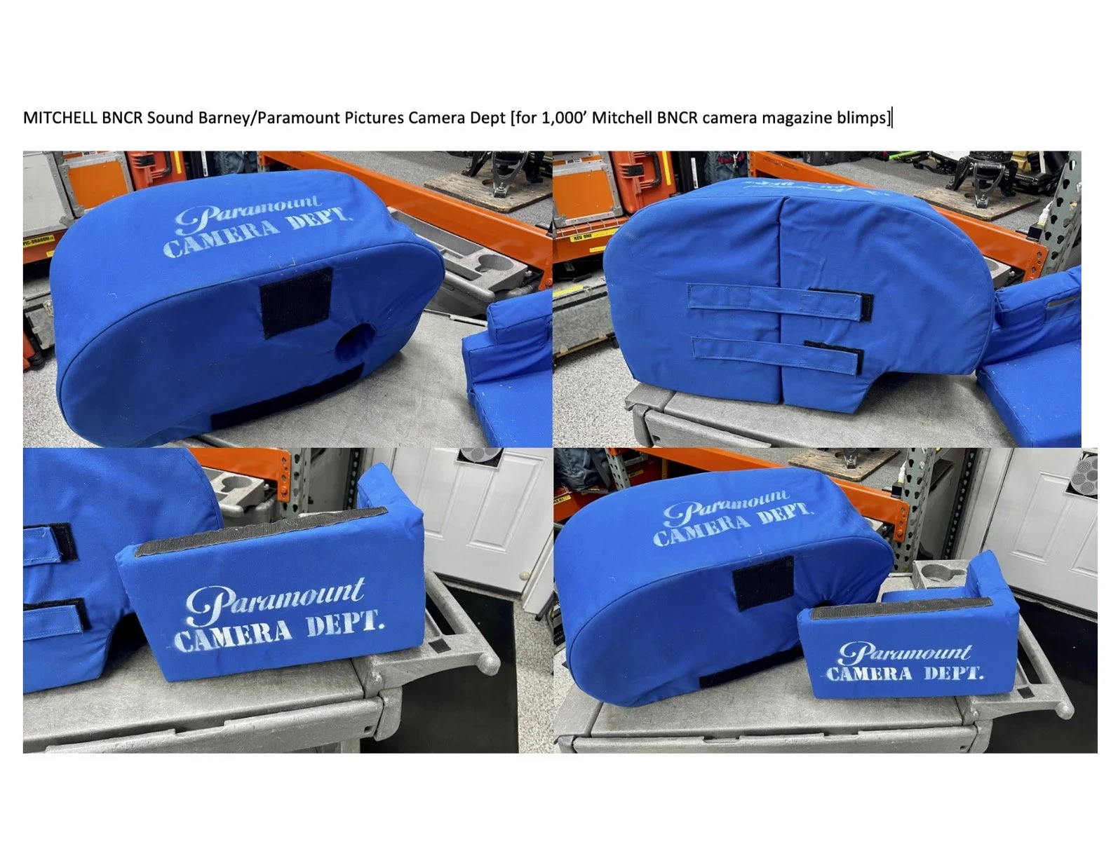 Paramount Pictures had these Sound Barneys made for the Mitchell BNCR cameras