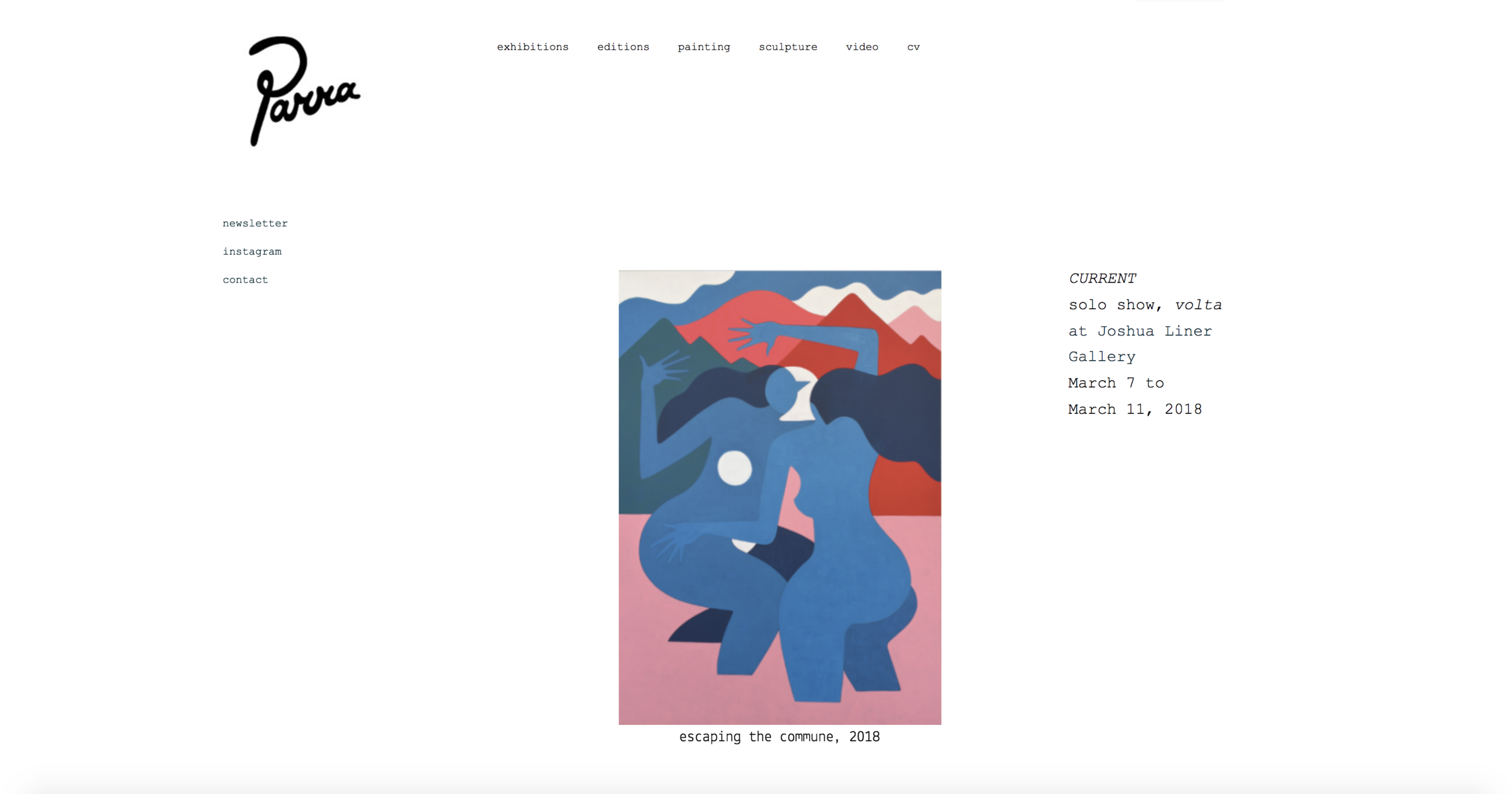 Website Layout for Parra