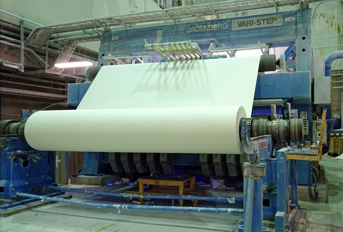 Paper production at the Arctic Paper’s Munkedal mill (photo by the author)